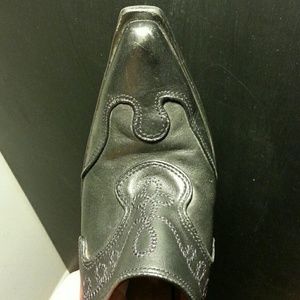 Nine west slip on cowboy boots.